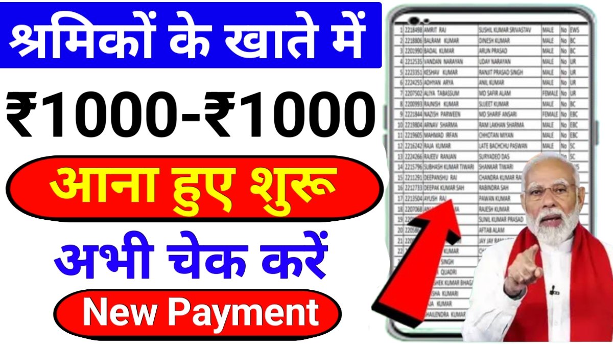 E Shram Card Name List 2025